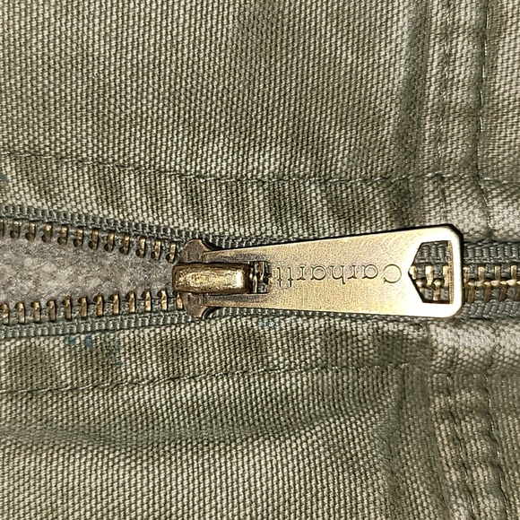 Vintage. Carhartt. USA Components. Zip Vest. Fleece-lined.  Men's size LT - Picture 8 of 16